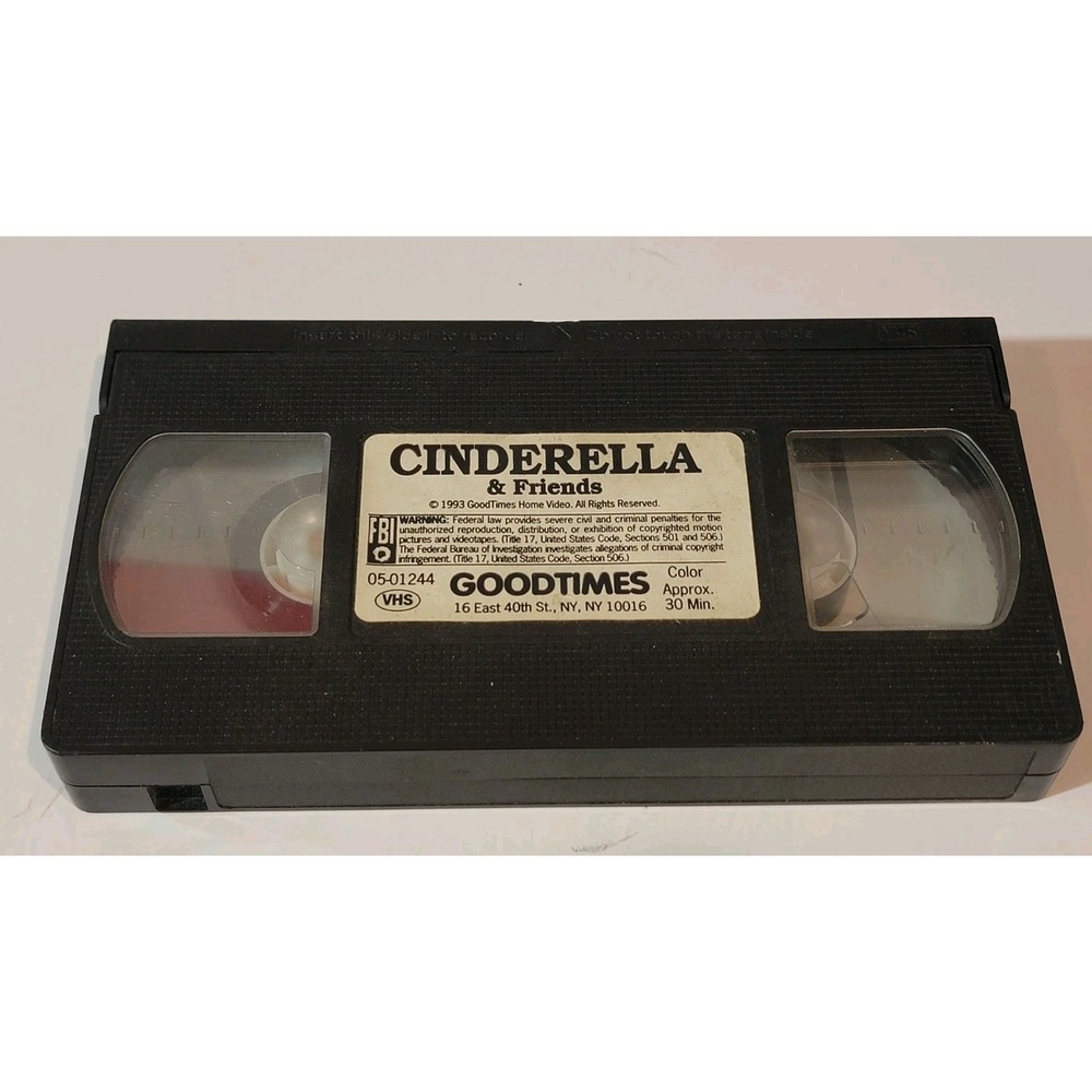 Cinderella And Friends VHS Tape Goodtimes Media 1993 Kids‎ Movie